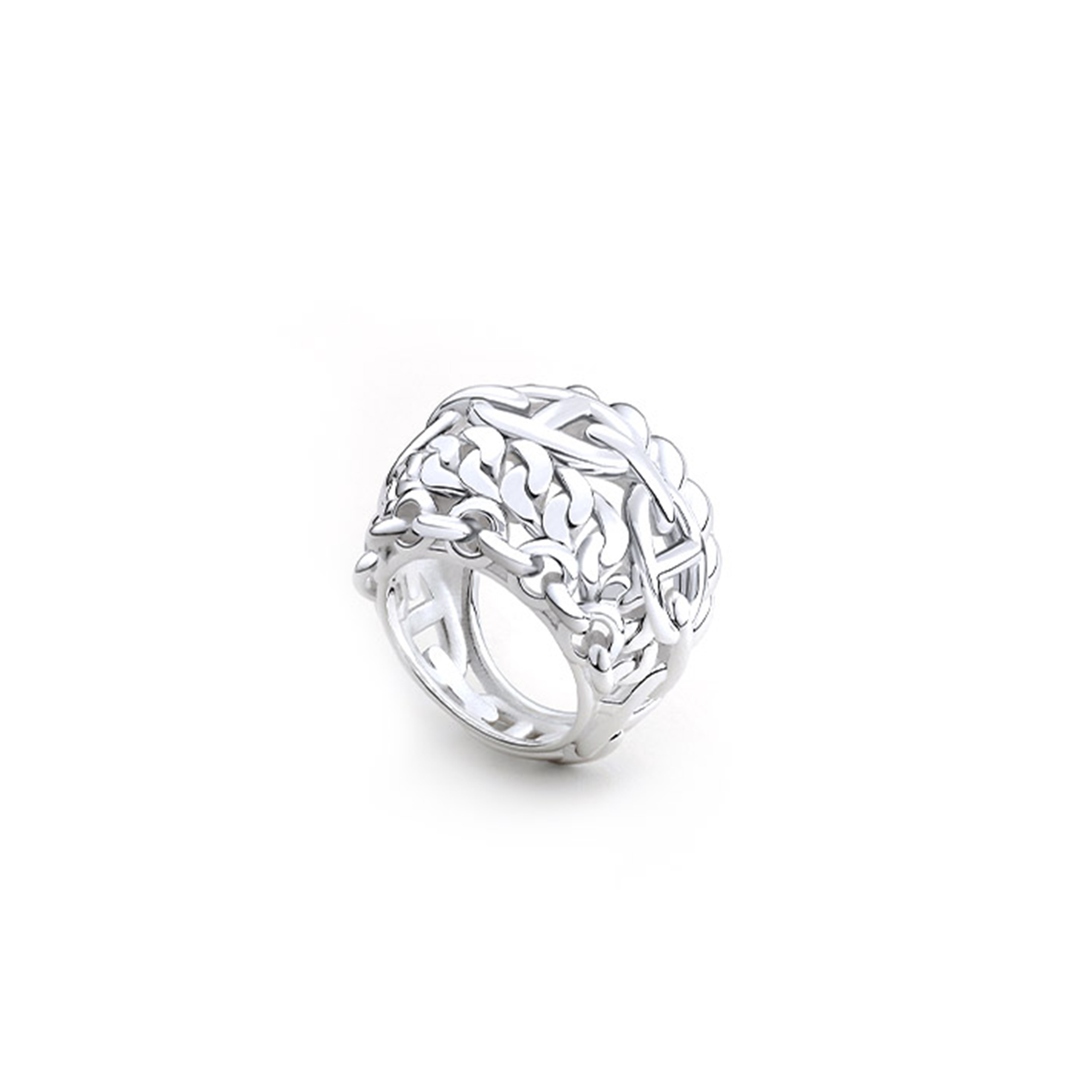 HERMÈS CHAINE D'ANCRE MULTICHAINES RING, VERY LARGE MODEL H124601B00050